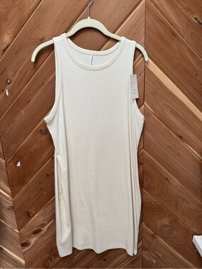 NWT Target Sleeveless Crew Neck Tank Dress - Cream XL